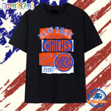 New York Knicks NBA Basketball Team Logo Text Print Graphic Sport T Shirt