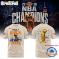 New York Knicks NBA Finals Champions 2026 Winner Signature 3D Shirt