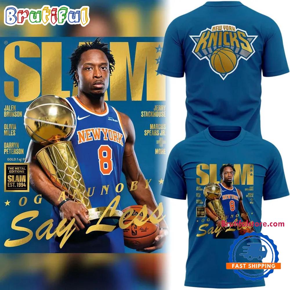 New York Knicks OG Anunoby on the cover of SLAM T Shirt