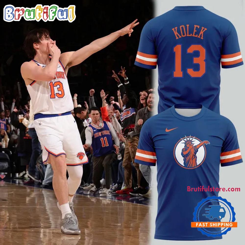New York Knicks Tyler Kolek Statue of Liber3 Limited Edition Hoodie T-Shirt