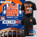 New York Mets Block Party David Wright 2025 Black T Shirt