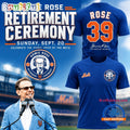 New York Mets Howie Rose 39 Years Celebrate The Iconic Voice Of The Mets Blue 3D Shirt