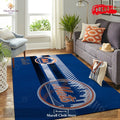 New York Mets Mlb Team Logo Nice Gift Home Decor Rectangle Area Rug - Indoor Outdoor Rugs