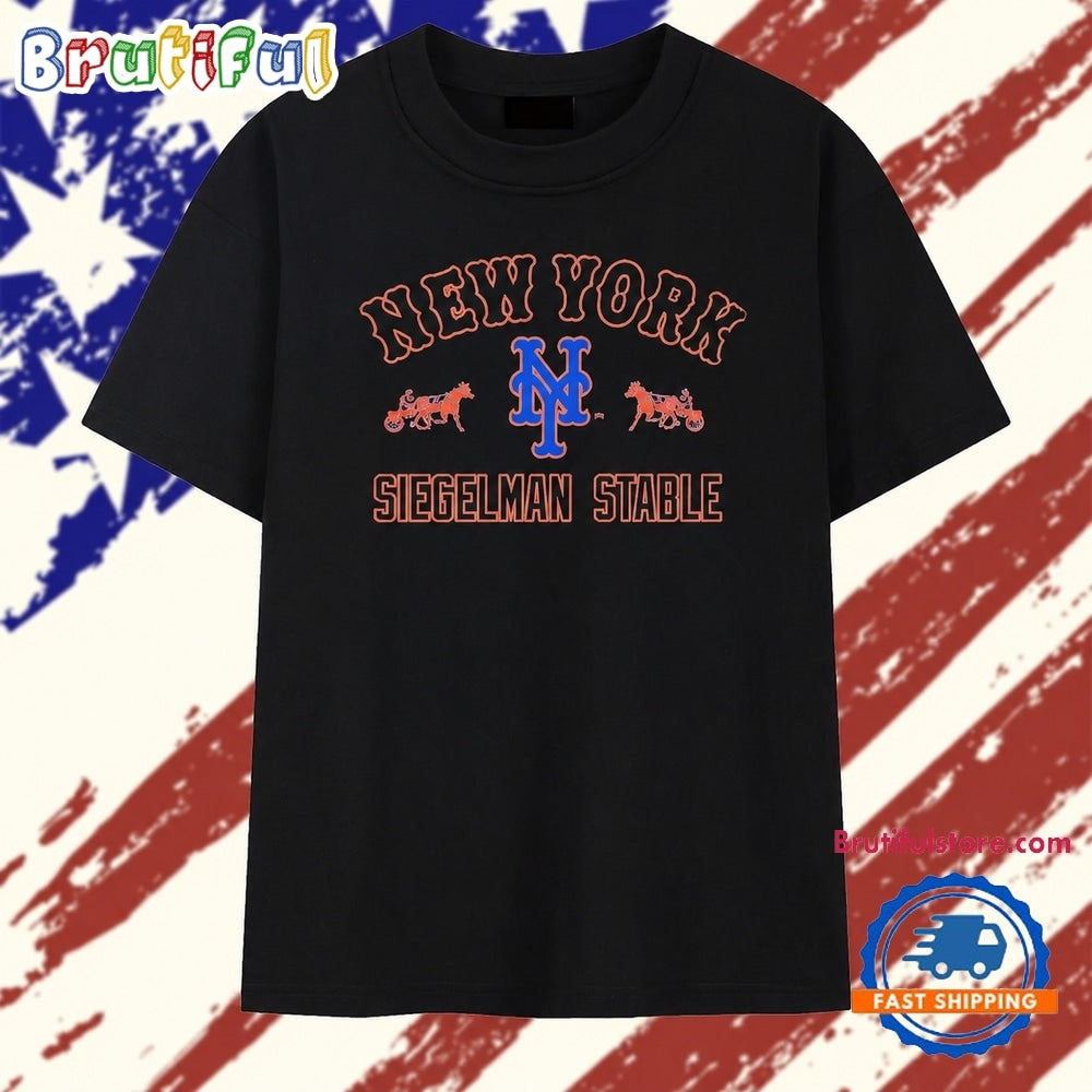 New York Mets Siegelman Stable Baseball T Shirt