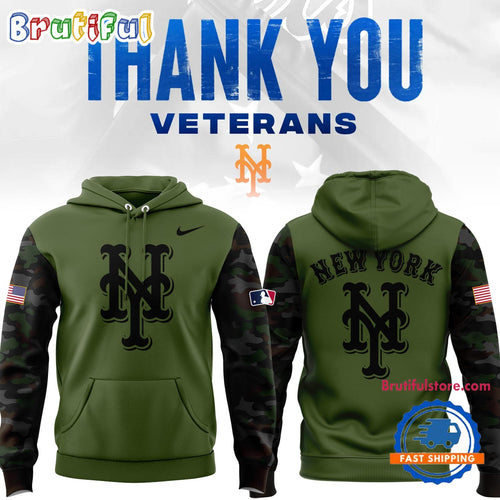 New York Mets Special Thank You Veterans Hoodie