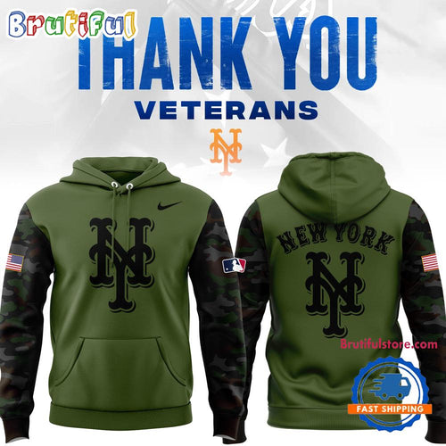New York Mets Thank You Veterans Limited Hoodie Shirt