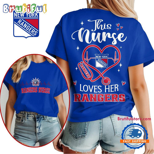 New York Rangers NHL Nurse Appreciation Month Unisex All Over Print T Shirt