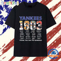 New York Yankees 1903 Thank You For The Memories Signatures T Shirt