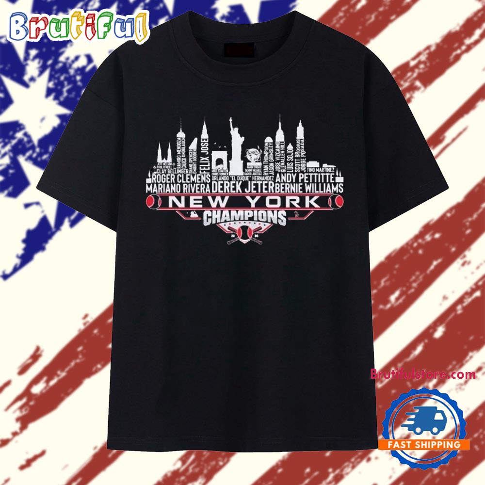 New York Yankees 2000 Champions Skyline T Shirt