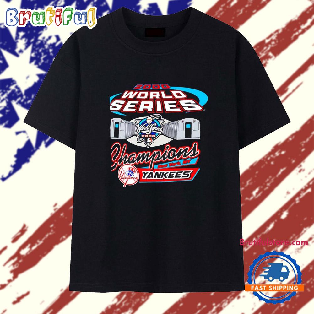 New York Yankees 2000 World Series Champions Subway Series T Shirt