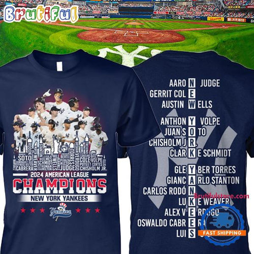 New York Yankees 2024 American League Champions Unisex T Shirt