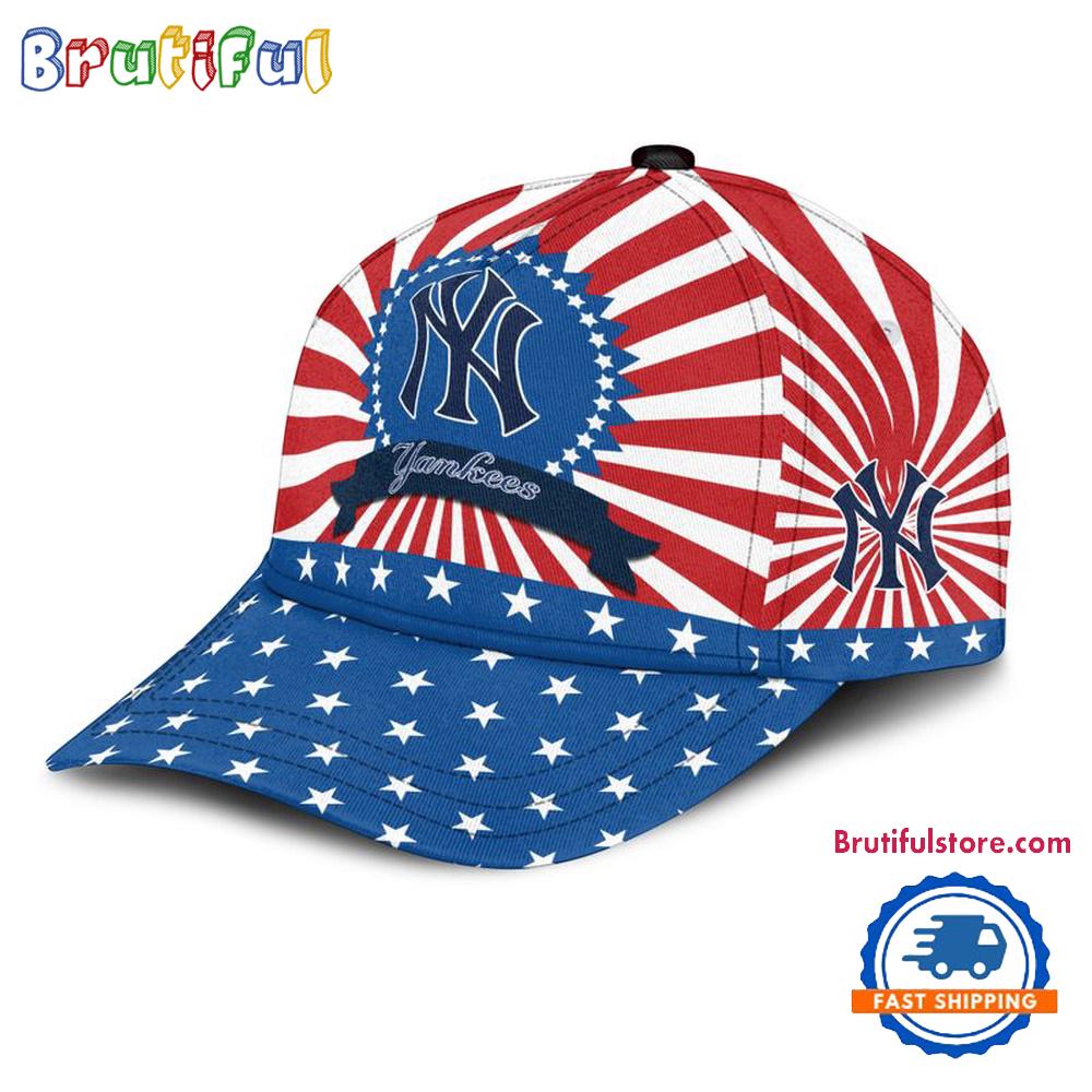 New York Yankees American Flag Pattern Independence Day Baseball Cap