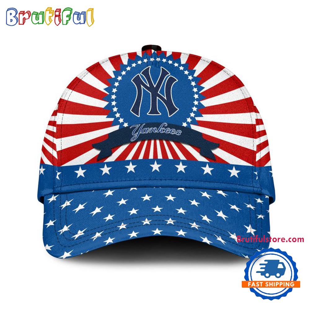 New York Yankees American Flag Pattern Independence Day Baseball Cap