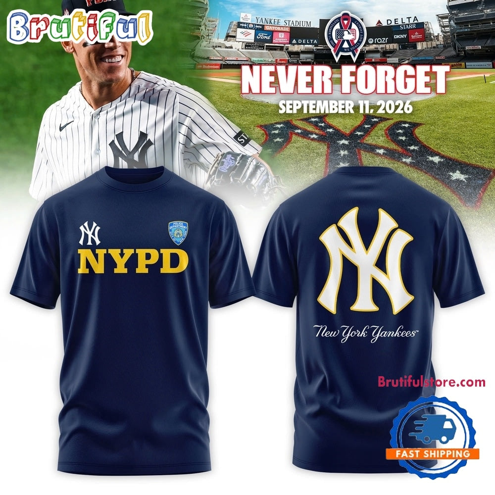 New York Yankees Never Forget FDNY 2026 New Design 3D Shirt