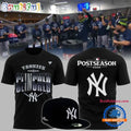 New York Yankees Postseason Clinched 2026 Black T Shirt