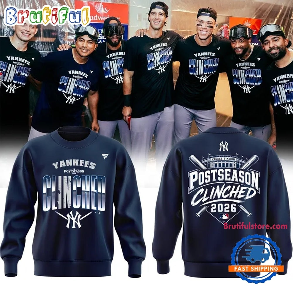 New York Yankees Postseason Clinched 2026 Exclusive Hoodie T-Shirt