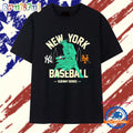 New York Yankees vs. New York Mets Women’s Subway Series Swinging Liberty T Shirt