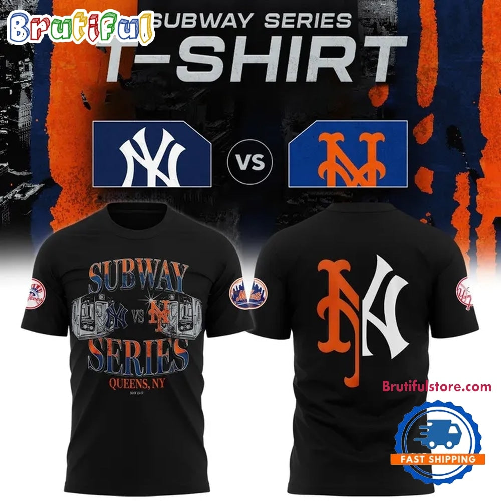 New York Yankees x Mets 2026 MLB Subway Series Hoodie T-Shirt