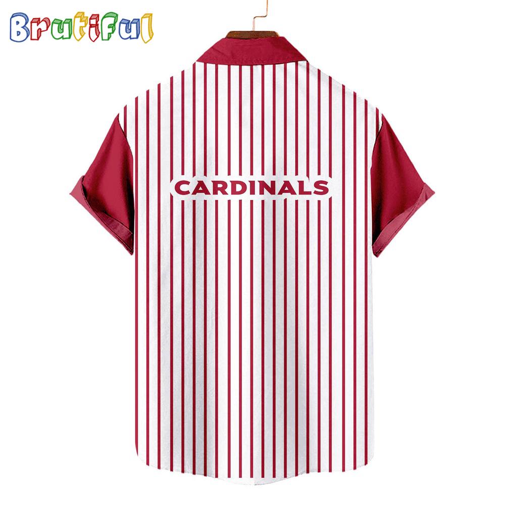 NFL Arizona Cardinals Classic Retro Mascot Line Summer Beach Hawaiian Shirt
