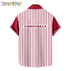 NFL Arizona Cardinals Classic Retro Mascot Line Summer Beach Hawaiian Shirt