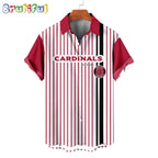 NFL Arizona Cardinals Classic Retro Mascot Line Summer Beach Hawaiian Shirt