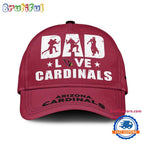 NFL Arizona Cardinals Dad Love Best Father’s Day Baseball Cap