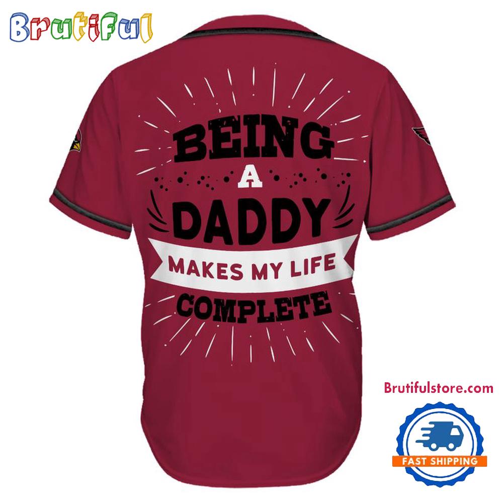 NFL Arizona Cardinals Football Being A Daddy Father’s Day Baseball Jersey