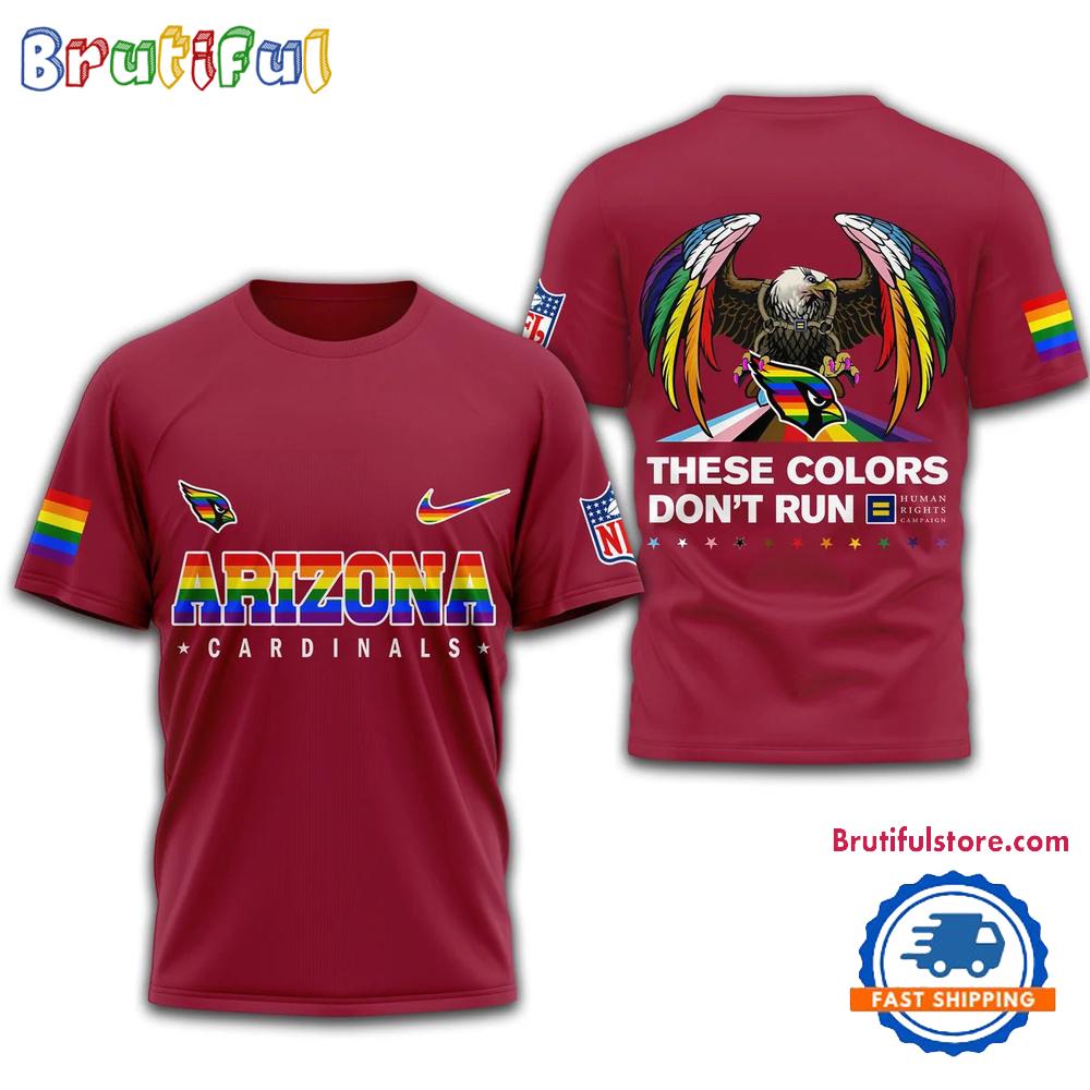 NFL Arizona Cardinals Football Human Rights Campaign LGBT 2025 3D Shirt