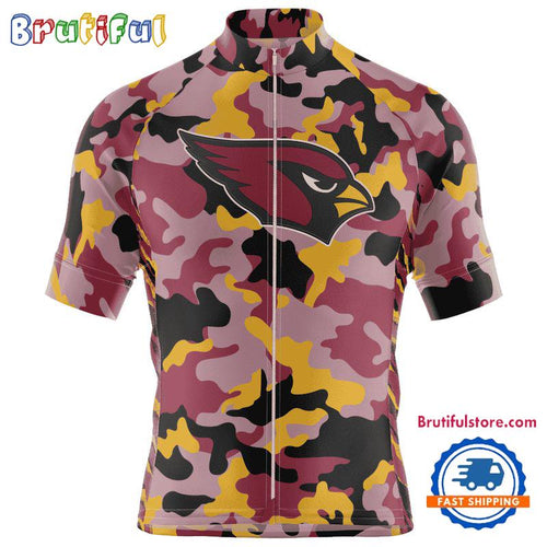 NFL Arizona Cardinals Football Team Colorful Camo Cycling Jersey