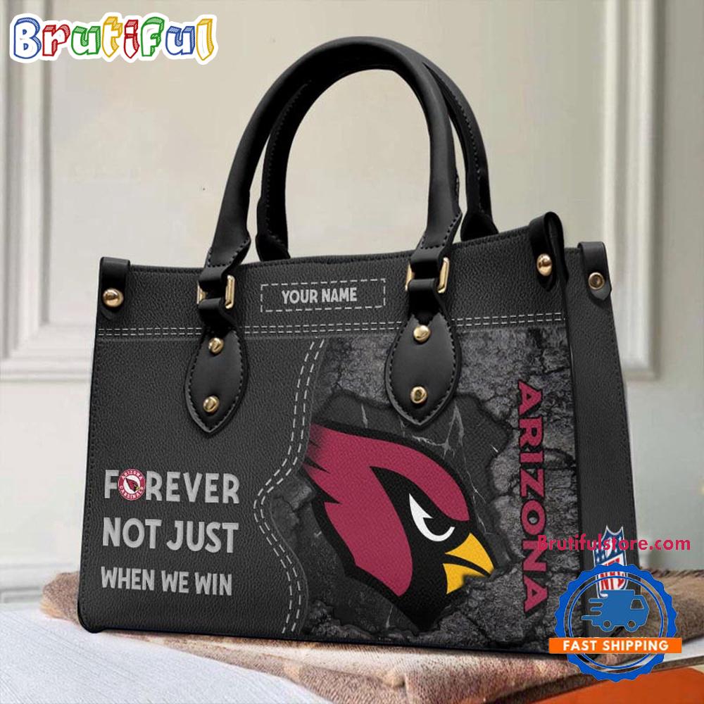 NFL Arizona Cardinals Forever Not Just When We Win Women’s Leather Hand Bag