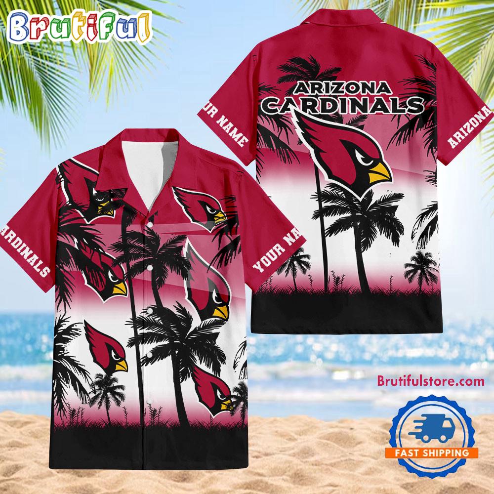 NFL Arizona Cardinals Palm Tree Summer Design Aloha Hawaiian Shirt