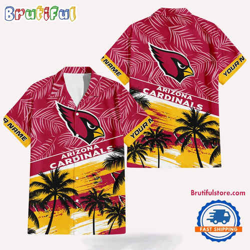 NFL Arizona Cardinals Palm Tree Tropical Trendy Football Hawaiian Shirt