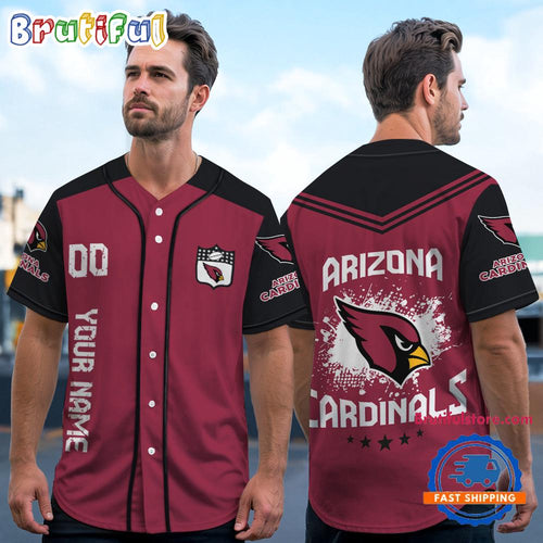 NFL Arizona Cardinals Personalized Baseball Jersey
