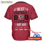NFL Atlanta Falcons Best Dad Ever Baseball Jersey