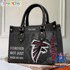 NFL Atlanta Falcons Forever Not Just When We Win Women’s Leather Hand Bag
