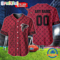 NFL Atlanta Falcons Logo Team Hologram Pattern Design Baseball Jersey