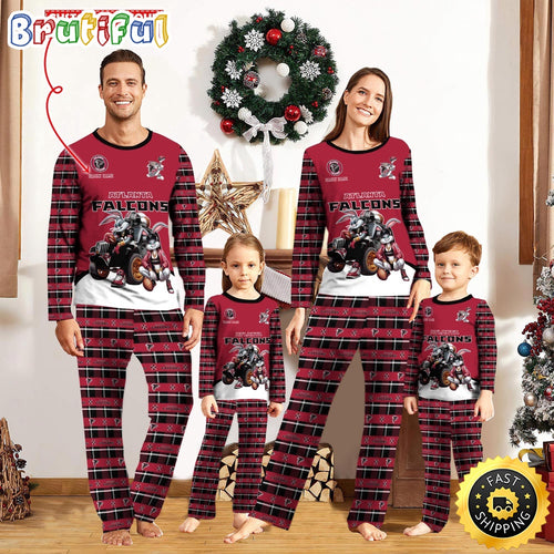 NFL Atlanta Falcons Pajamas Bunny Sports For Family Custom Name Pajamas