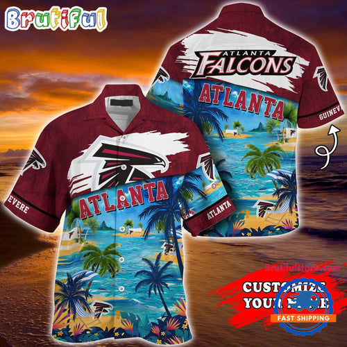NFL Atlanta Falcons Palm Tree Hot Summer Hawaiian Shirt Gifts Sport Fans