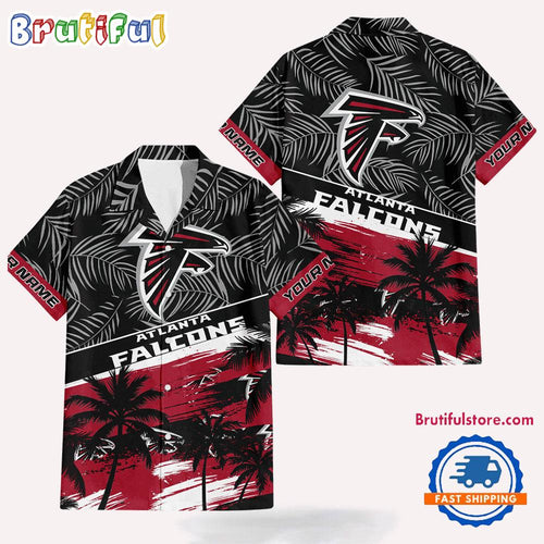 NFL Atlanta Falcons Palm Tree Tropical Trendy Football Hawaiian Shirt