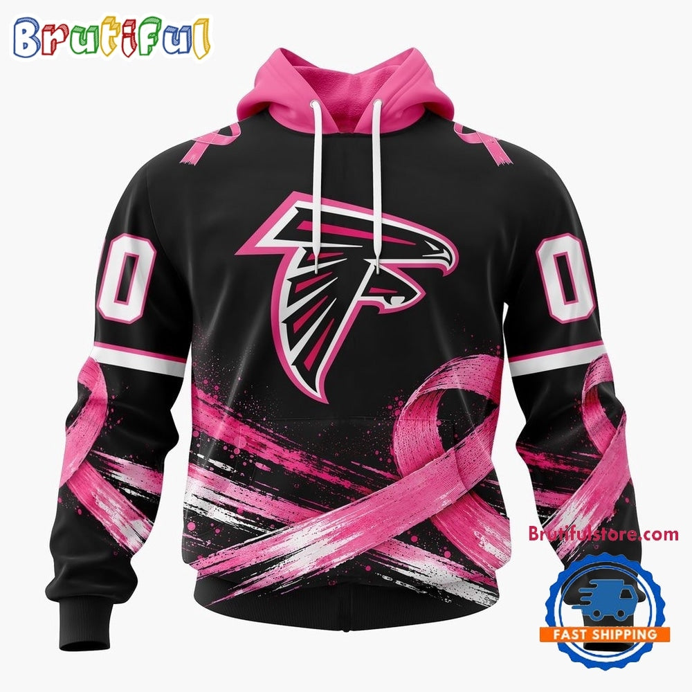 NFL Atlanta Falcons Personalized Pink Fights Breast Cancer 2026 Design Hoodie, TShirt, Sweatshirt