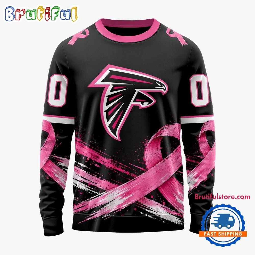 NFL Atlanta Falcons Personalized Pink Fights Breast Cancer 2026 Design Hoodie, TShirt, Sweatshirt
