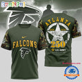 NFL Atlanta Falcons US Army 250th Birthday Celebration 3D Shirt
