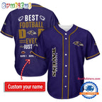 NFL Baltimore Ravens Best Dad Ever Baseball Jersey