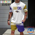 NFL Baltimore Ravens Football Summer T Shirt And Shorts Set