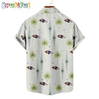 NFL Baltimore Ravens Football Team Logo Funny Aloha Hawaiian Shirt