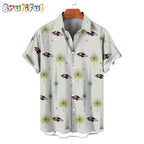 NFL Baltimore Ravens Football Team Logo Funny Aloha Hawaiian Shirt