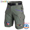 NFL Baltimore Ravens Football Team Military Tactical Shorts