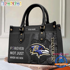 NFL Baltimore Ravens Forever Not Just When We Win Women’s Leather Hand Bag
