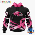 NFL Baltimore Ravens Personalized Pink Fights Breast Cancer 2026 Design Hoodie, TShirt, Sweatshirt