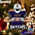 NFL Baltimore Ravens Special Football Game Player Christmas Ornament